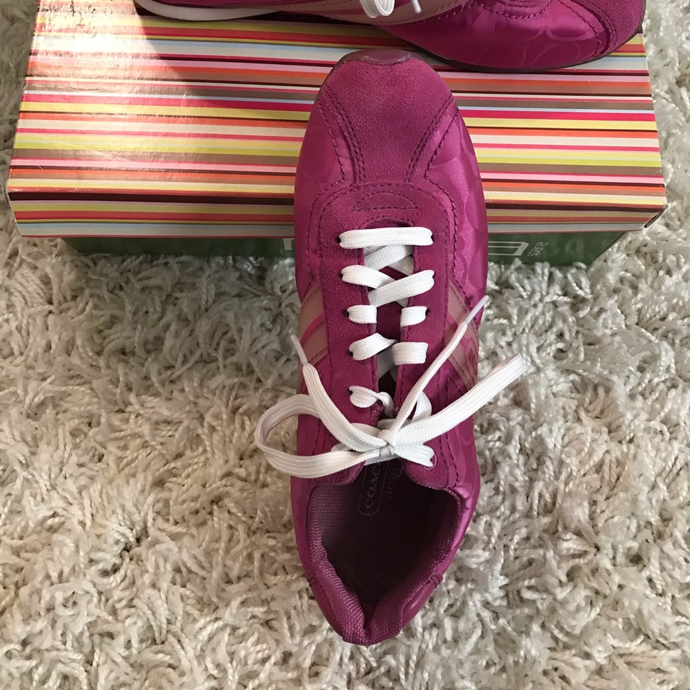 Coach pink sneakers
